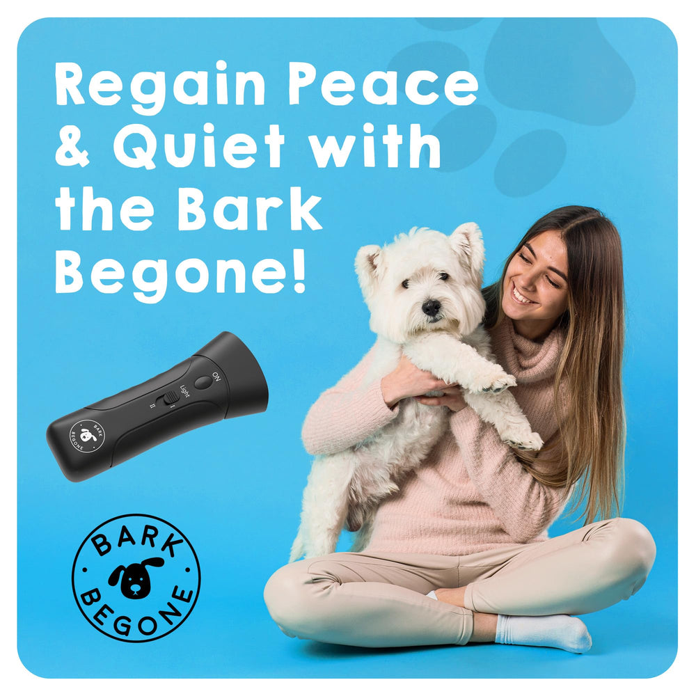 Bark Begone safety-focused ultrasonic reminder for humane training.