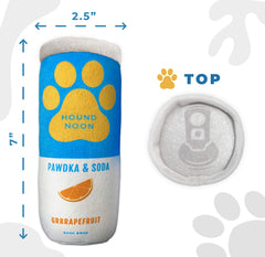 Bark Bros Hound Noon beer parody dog toy for lighthearted fun during play.