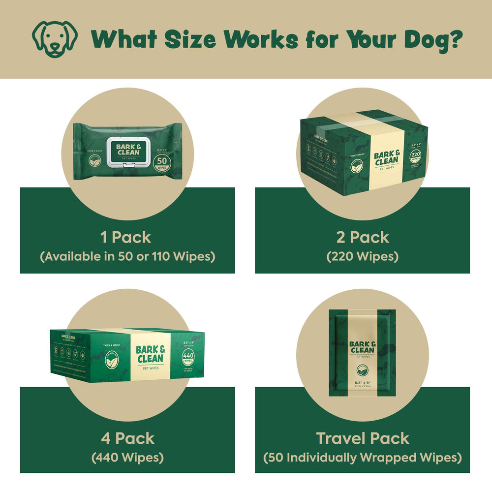 Bark & Clean wipes suitable for dogs and cats after outdoor adventures.