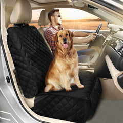 Bark Lover front-seat-cover-durable-matte-finish resists wear for busy households.