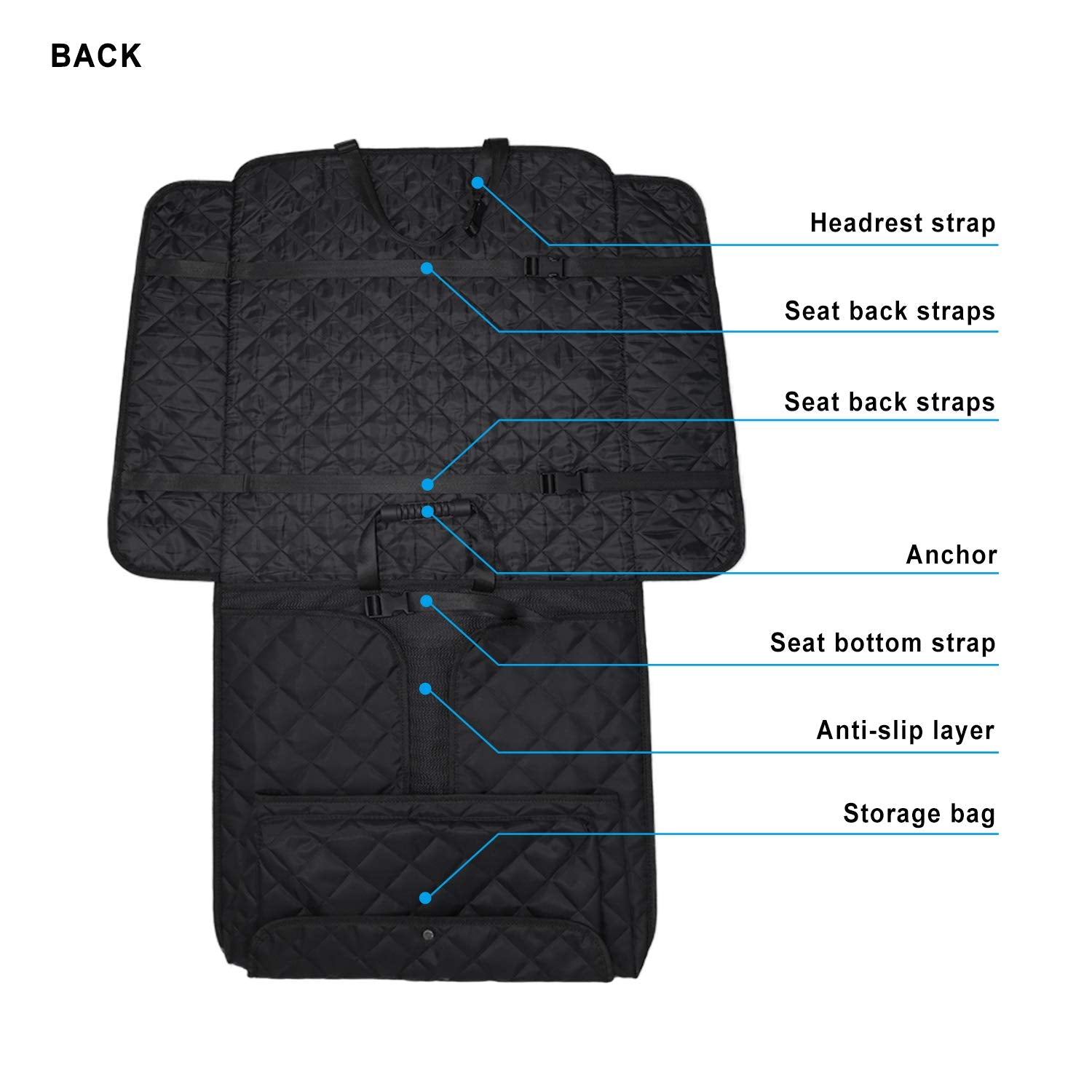 Bark Lover front-seat-cover-easy-clean-waterproof quick cleanup after adventures.