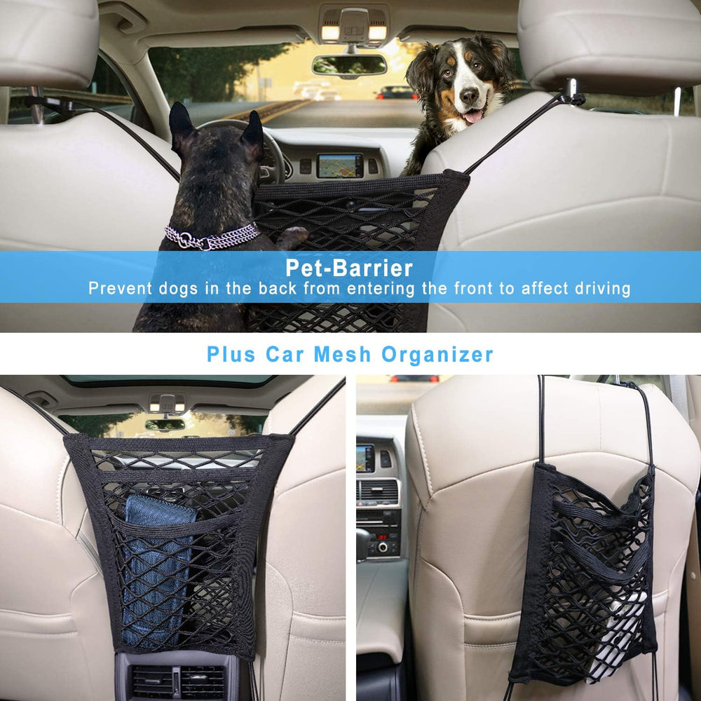 Bark Lover Front Seat Cover includes large storage pocket for toys and leads