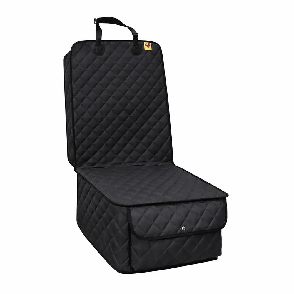 Bark Lover front-seat-cover-modern-matte-black-finish enhances cabin look.