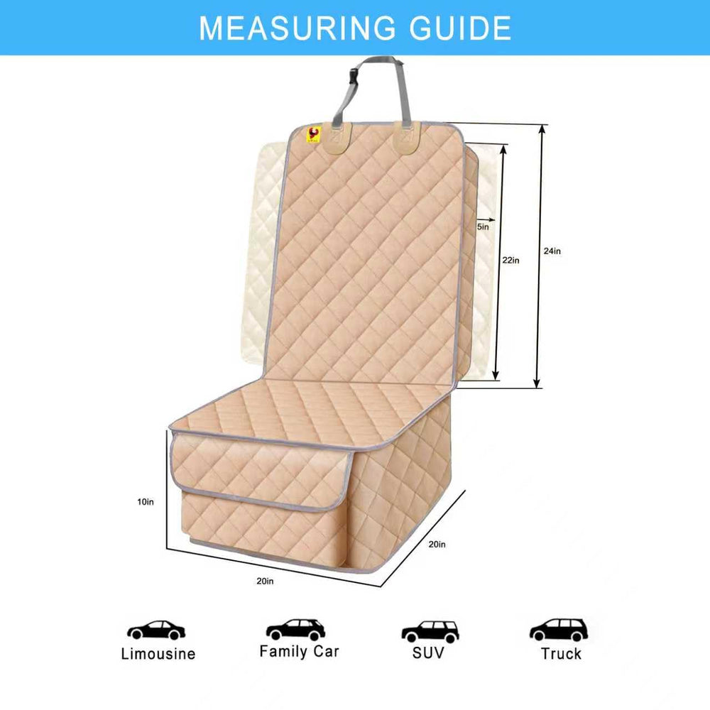 Bark Lover Front Seat Cover quick-install straps simplify setup