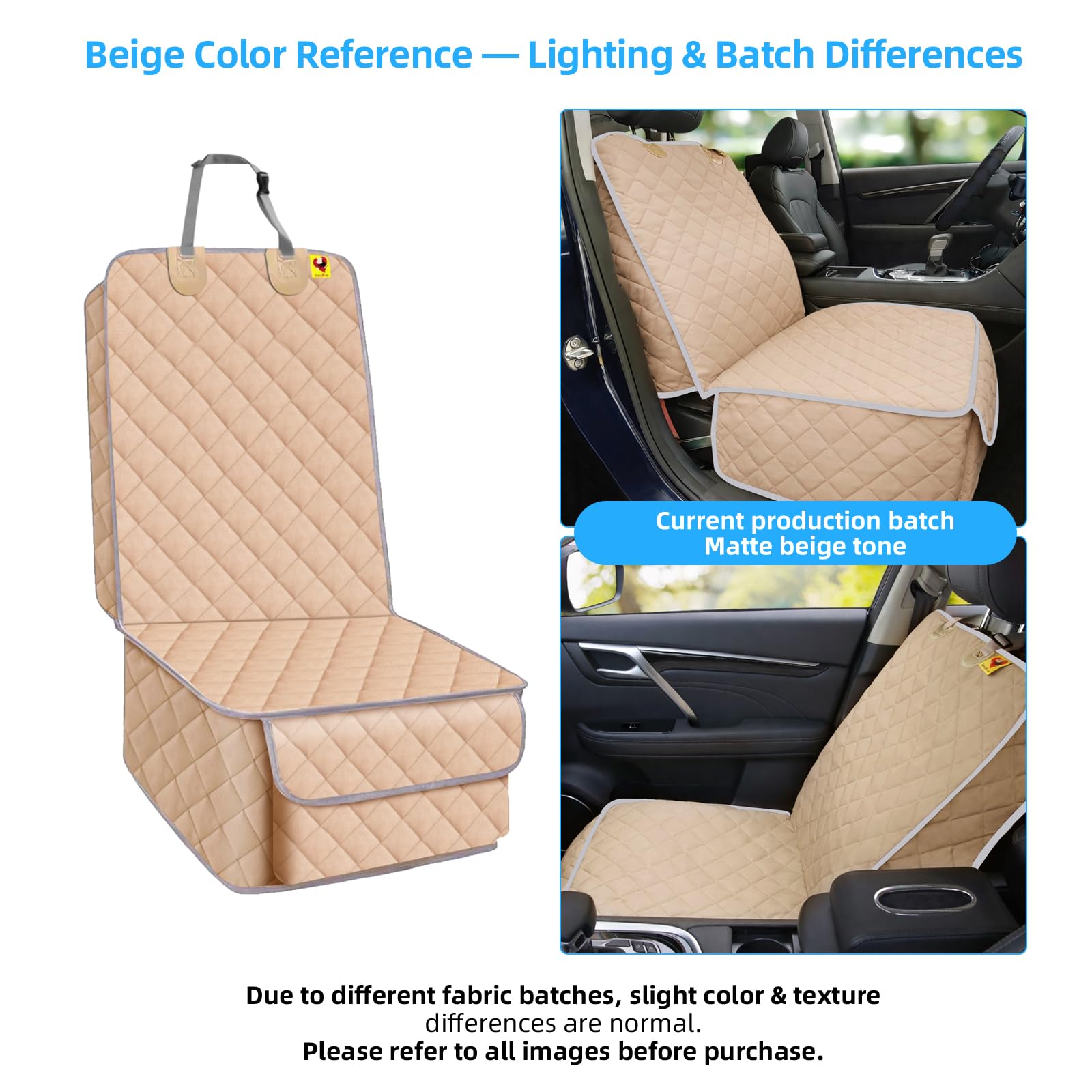 Bark Lover Front Seat Cover universal fit for most cars and SUVs