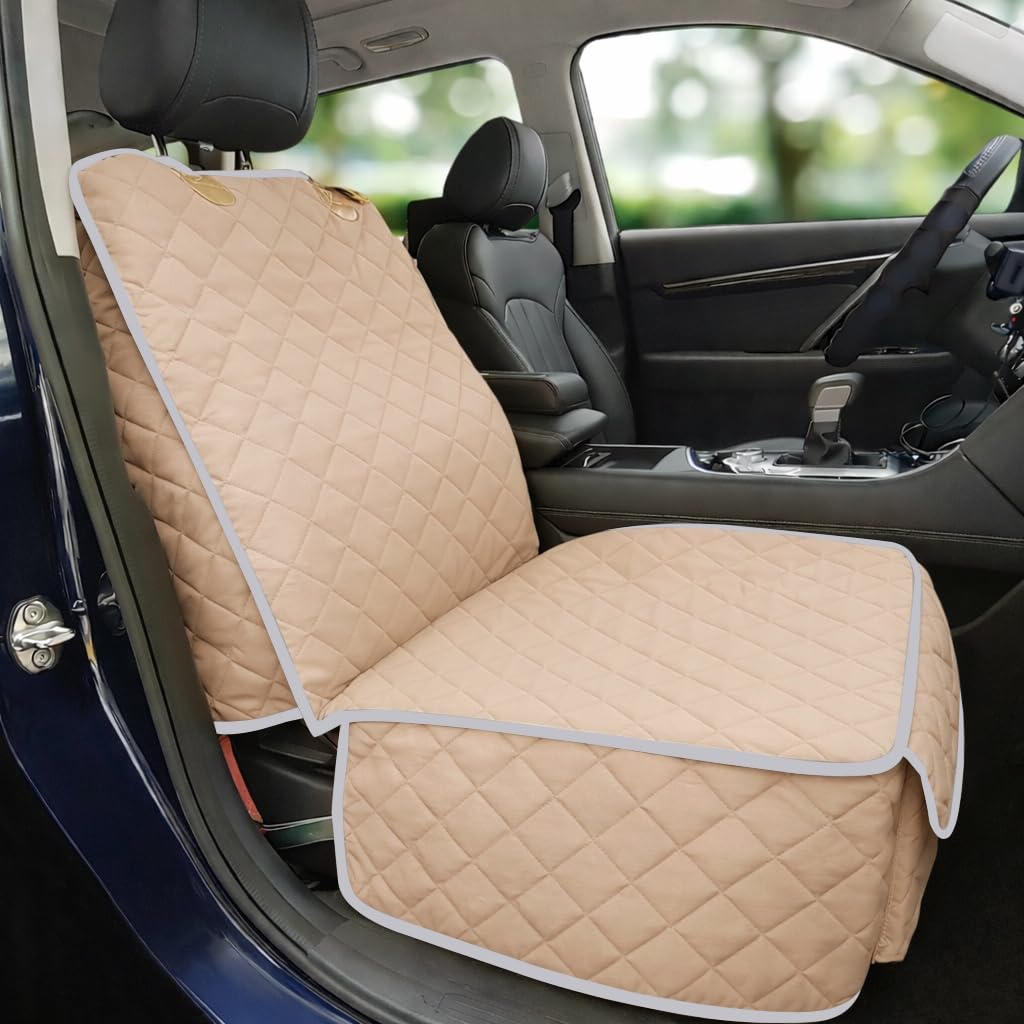Bark Lover Front Seat Cover in waterproof matte fabric protects your front seat from spills and mess