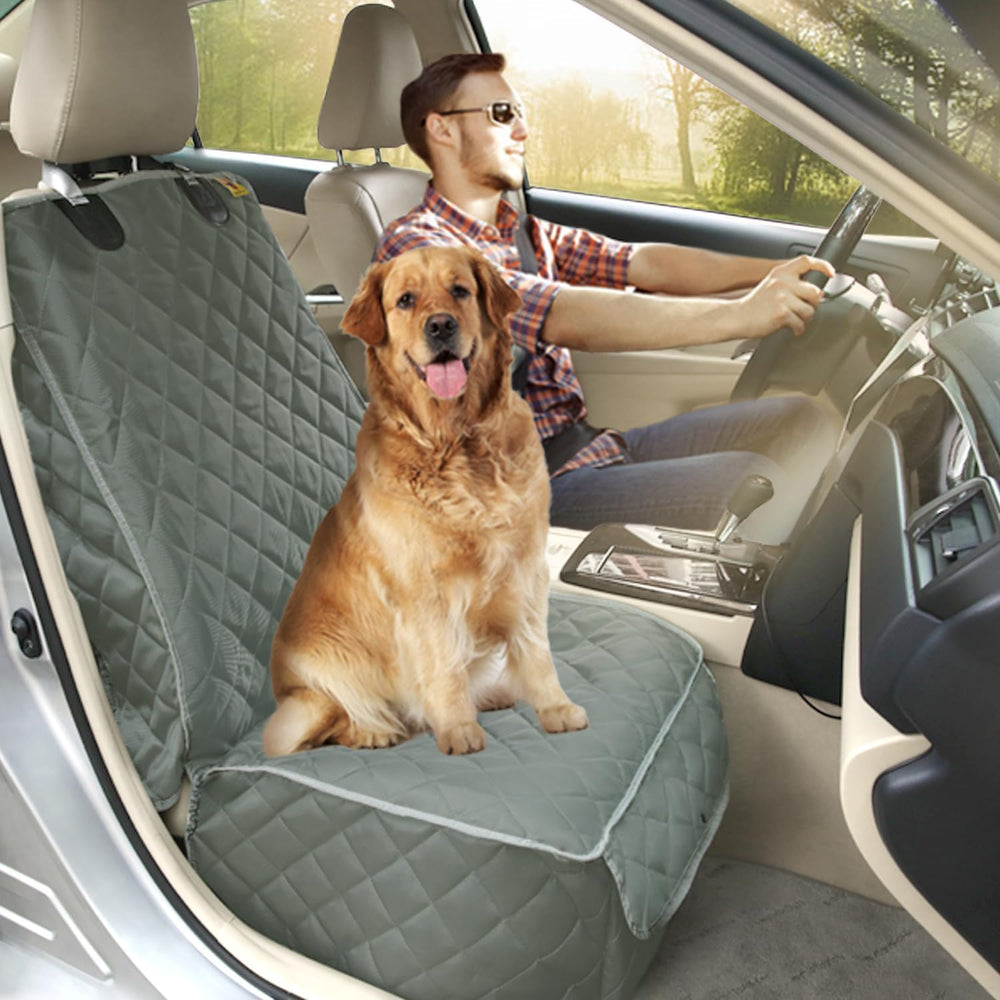 Bark Lover waterproof front seat protector shields seats from spills and mud