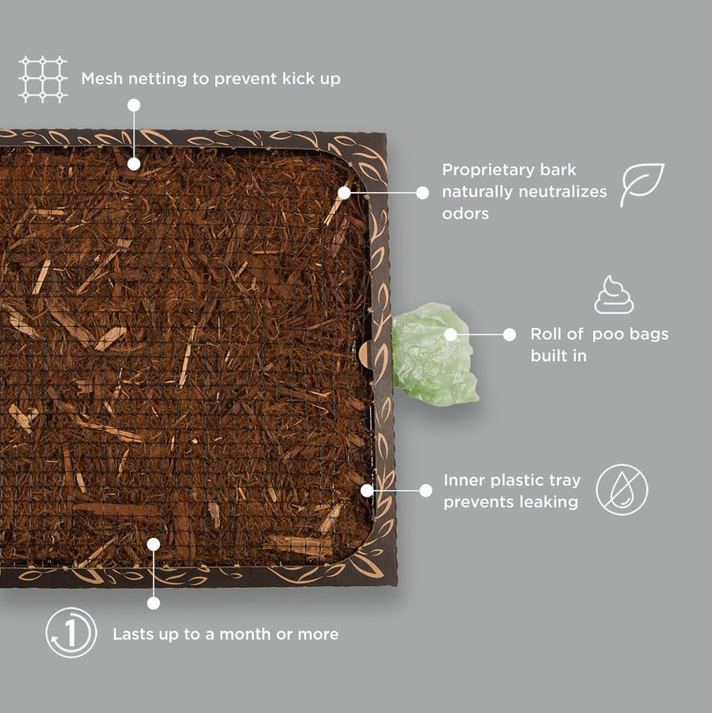 Bark Potty odor-control bark blend keeping rooms smelling fresher.