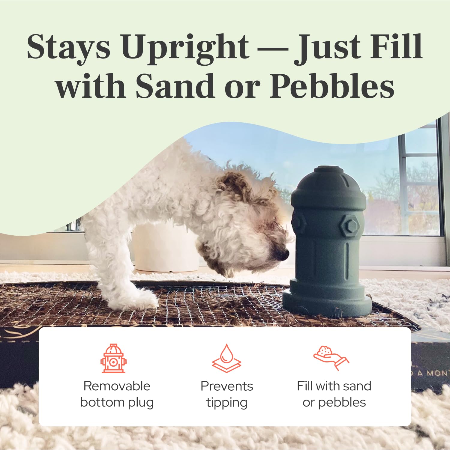 Bark Potty toy-breed-design fits dogs under 10lbs