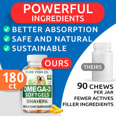 BARK&SPARK Omega-3 supports joint comfort and mobility.