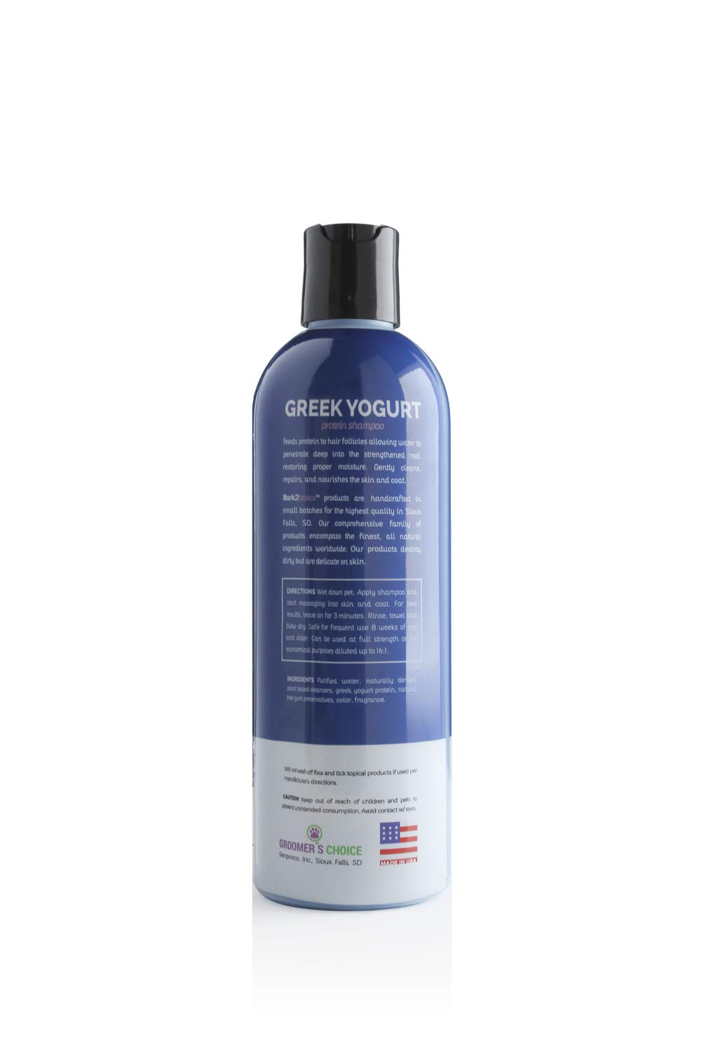 Bark2Basics Blueberry Greek yogurt shampoo lather adds conditioning shine