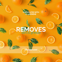 D-limonene infusion in Bark2Basics Citrus Plus provides citrus-clean aroma