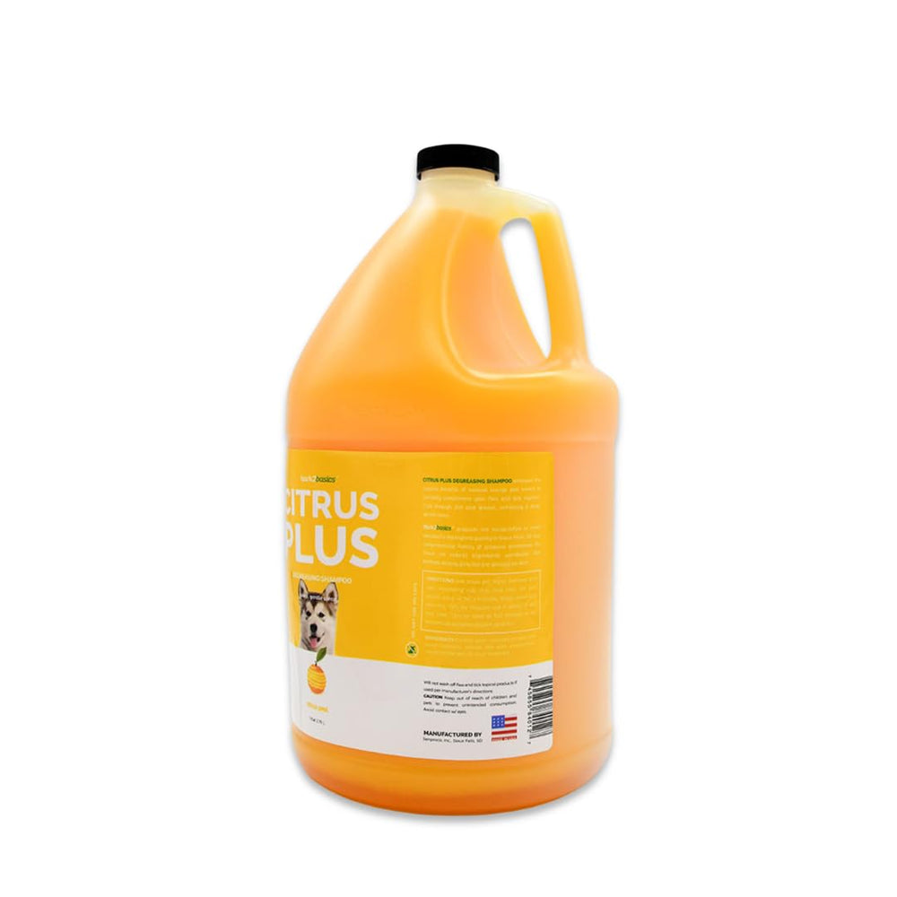 Foaming lather of Bark2Basics Citrus Plus for thorough cleansing of a dog coat