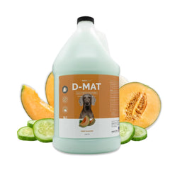 Bark2Basics D-Mat conditioner bottle demonstrates easy detangling and conditioning.