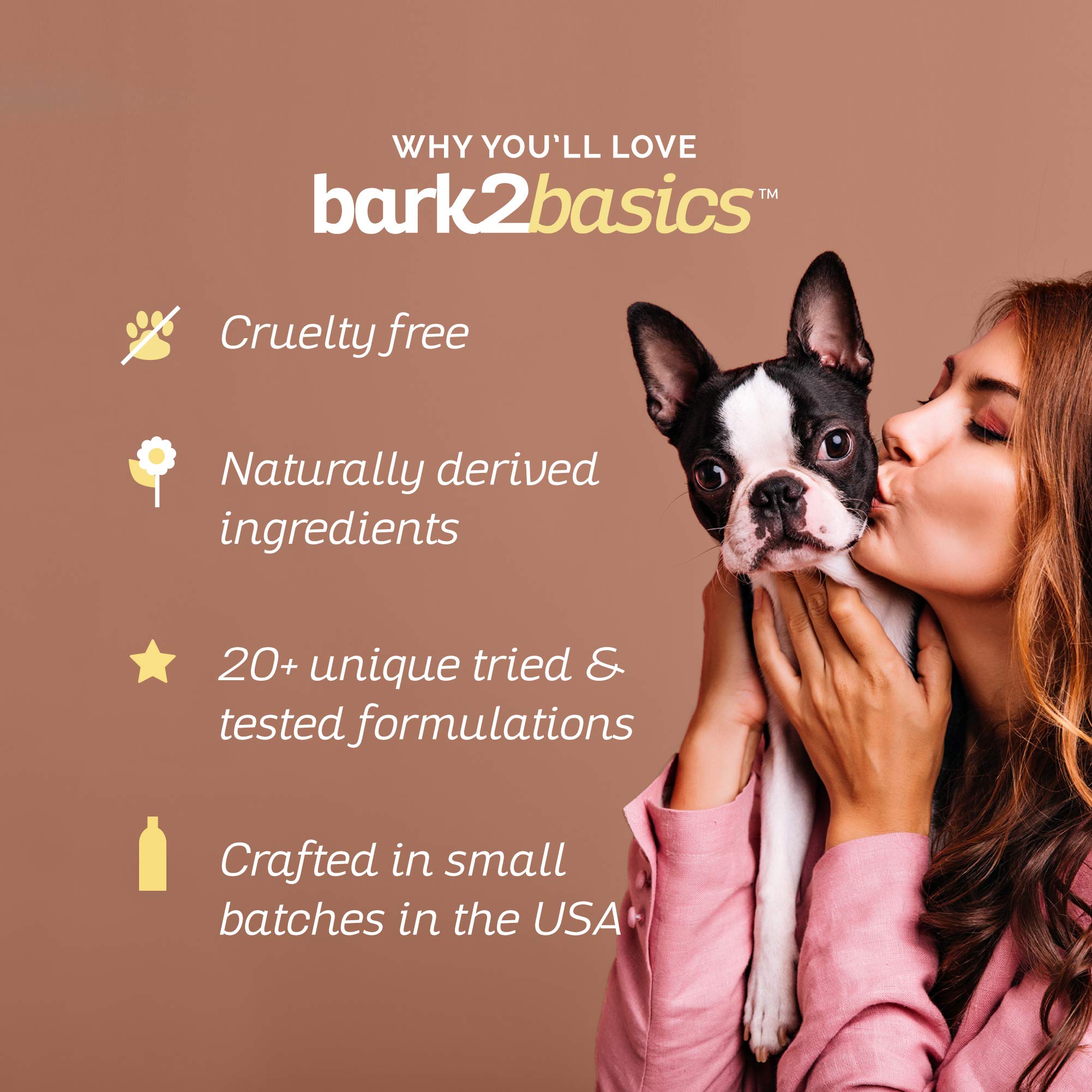 Bark2Basics D-Mat deshedding scene shows mats loosening and hair release.