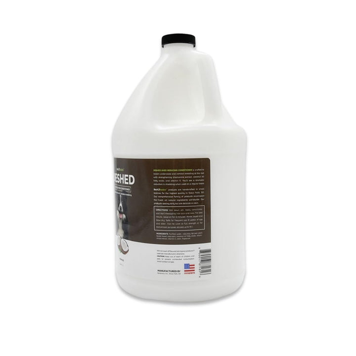Bark2Basics conditioner being applied to a dog's coat for deeper moisture
