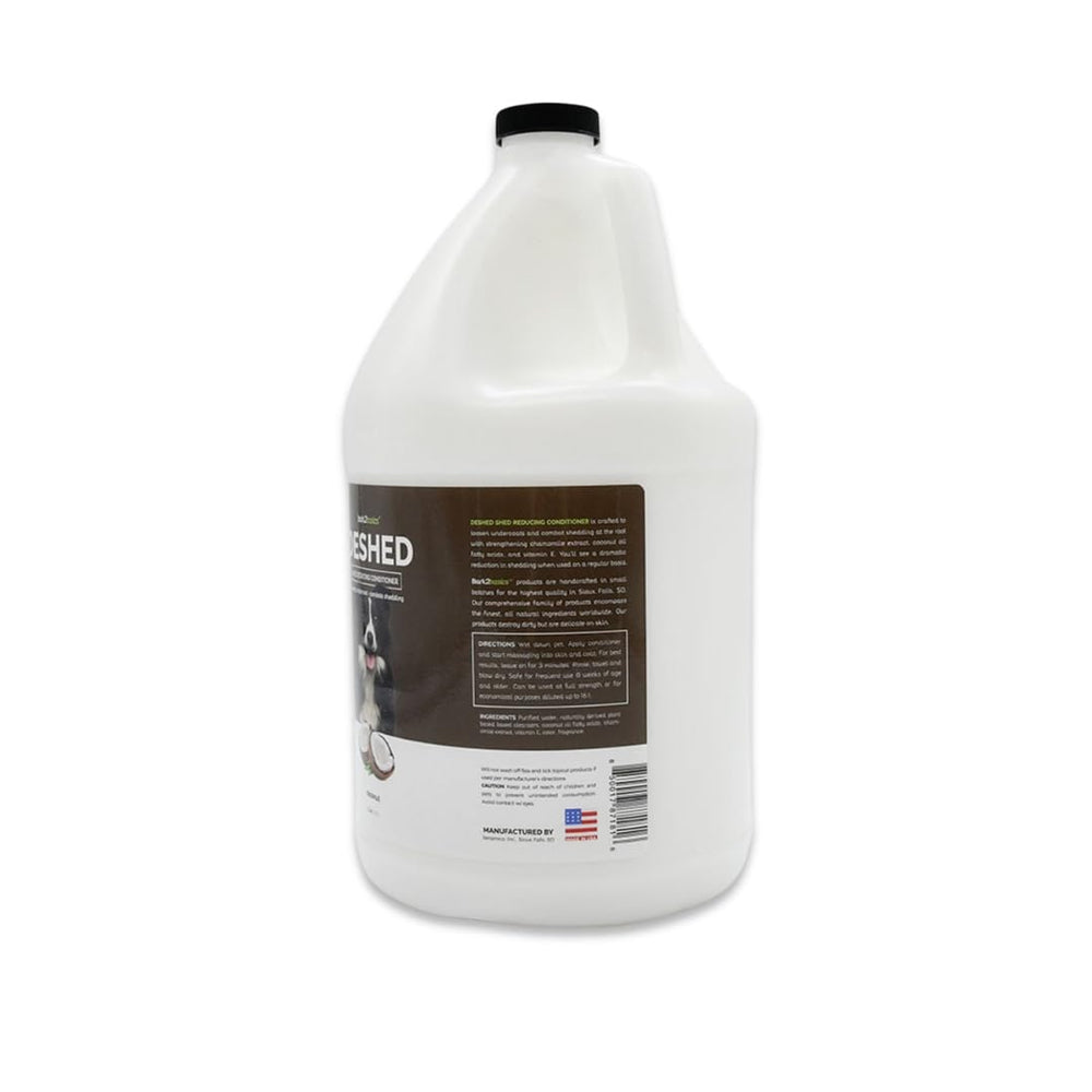 Bark2Basics conditioner being applied to a dog's coat for deeper moisture