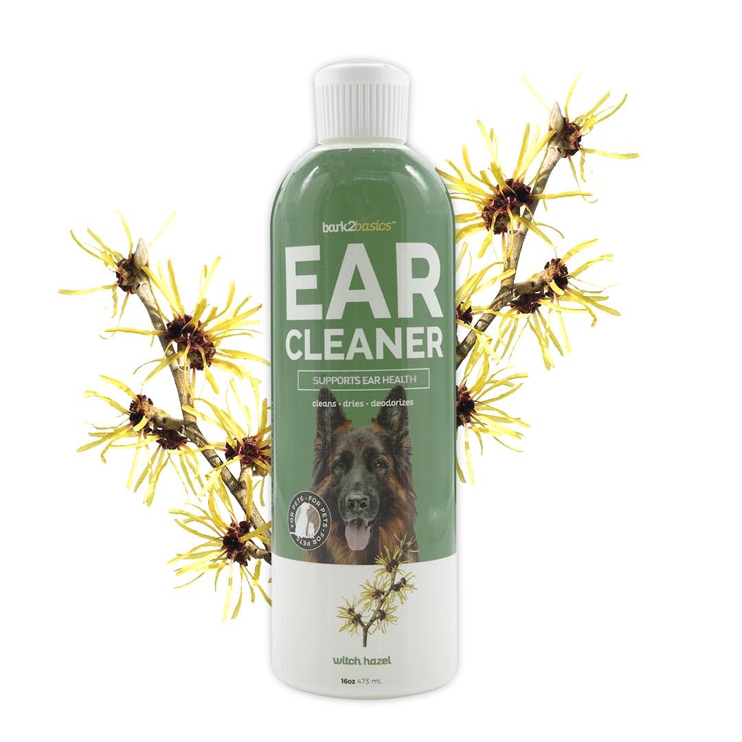 Bark2Basics dog ear cleaner bottle for at-home ear care