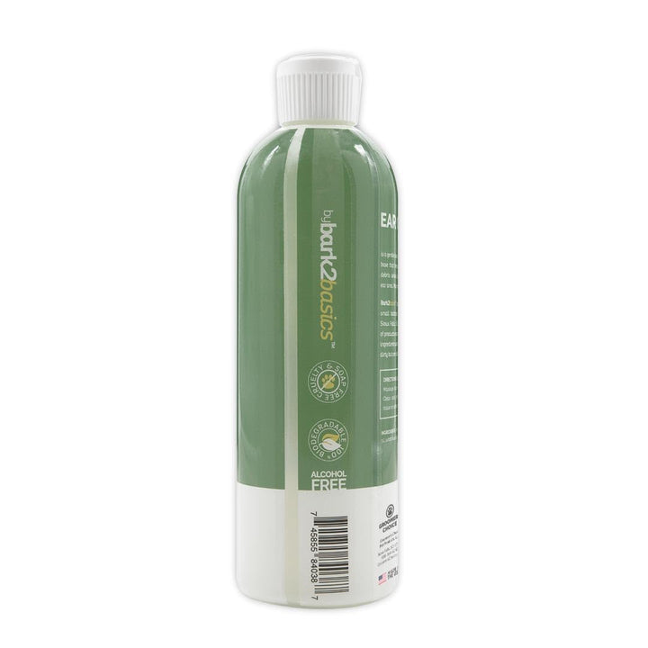 Applying Bark2Basics ear cleaner for gentle, effective cleaning