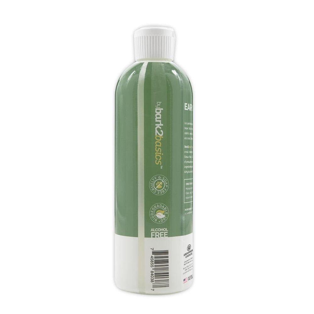 Applying Bark2Basics ear cleaner for gentle, effective cleaning