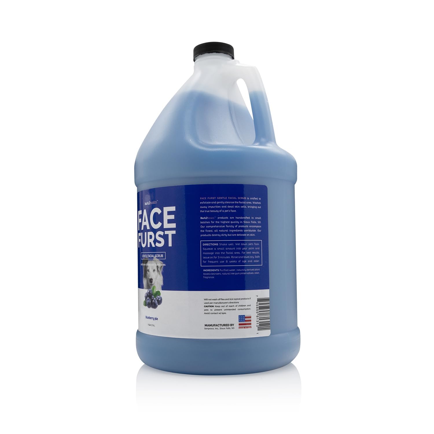 Bark2Basics Face Furst Scrub tear-stain action clears around the eyes.