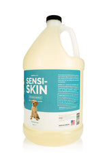 Bark2Basics Sensi-Skin shampoo pour illustrating the 16:1 dilution and economy
