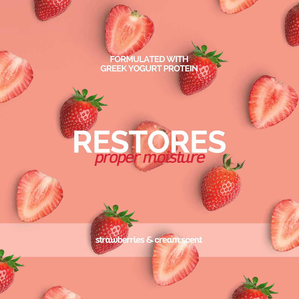 Bark2Basics Strawberries Creme Yogurt Shampoo natural ingredients support gentle cleansing for sensitive skin.