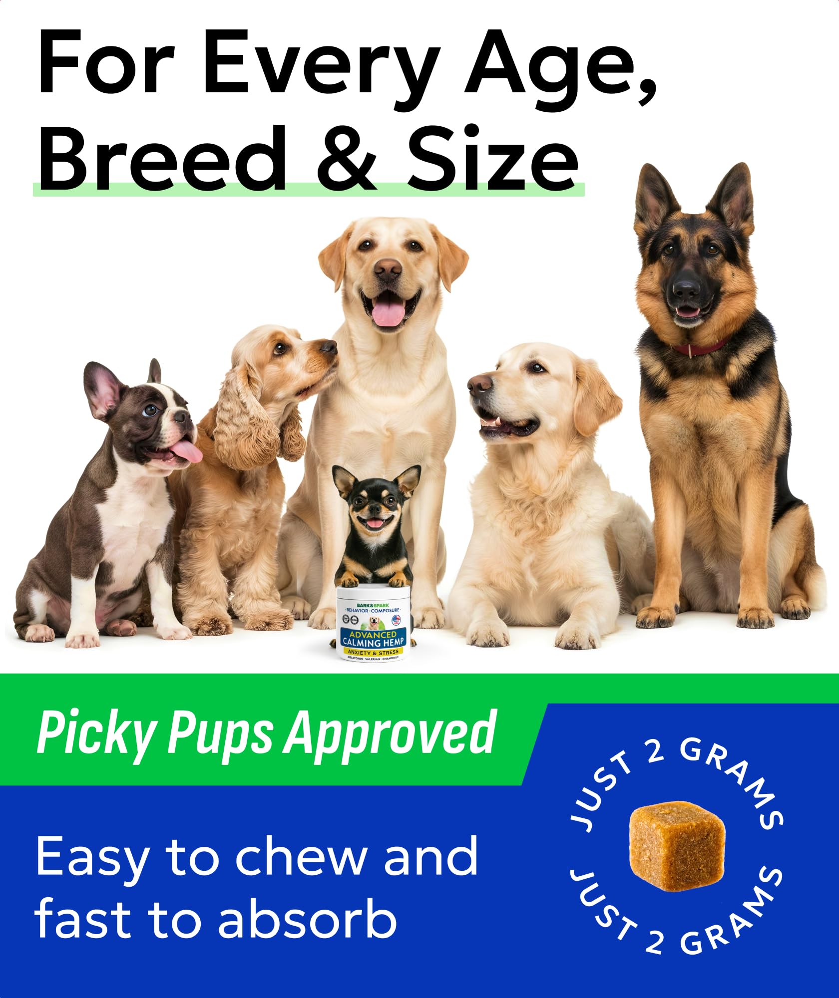 Barbecue-flavored BARK&SPARK chews engage dogs during treat time