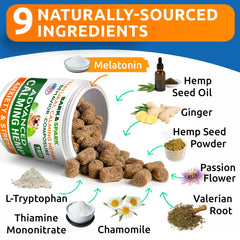 Puppy-friendly BARK&SPARK formula shown with a calm dog suitable for all sizes