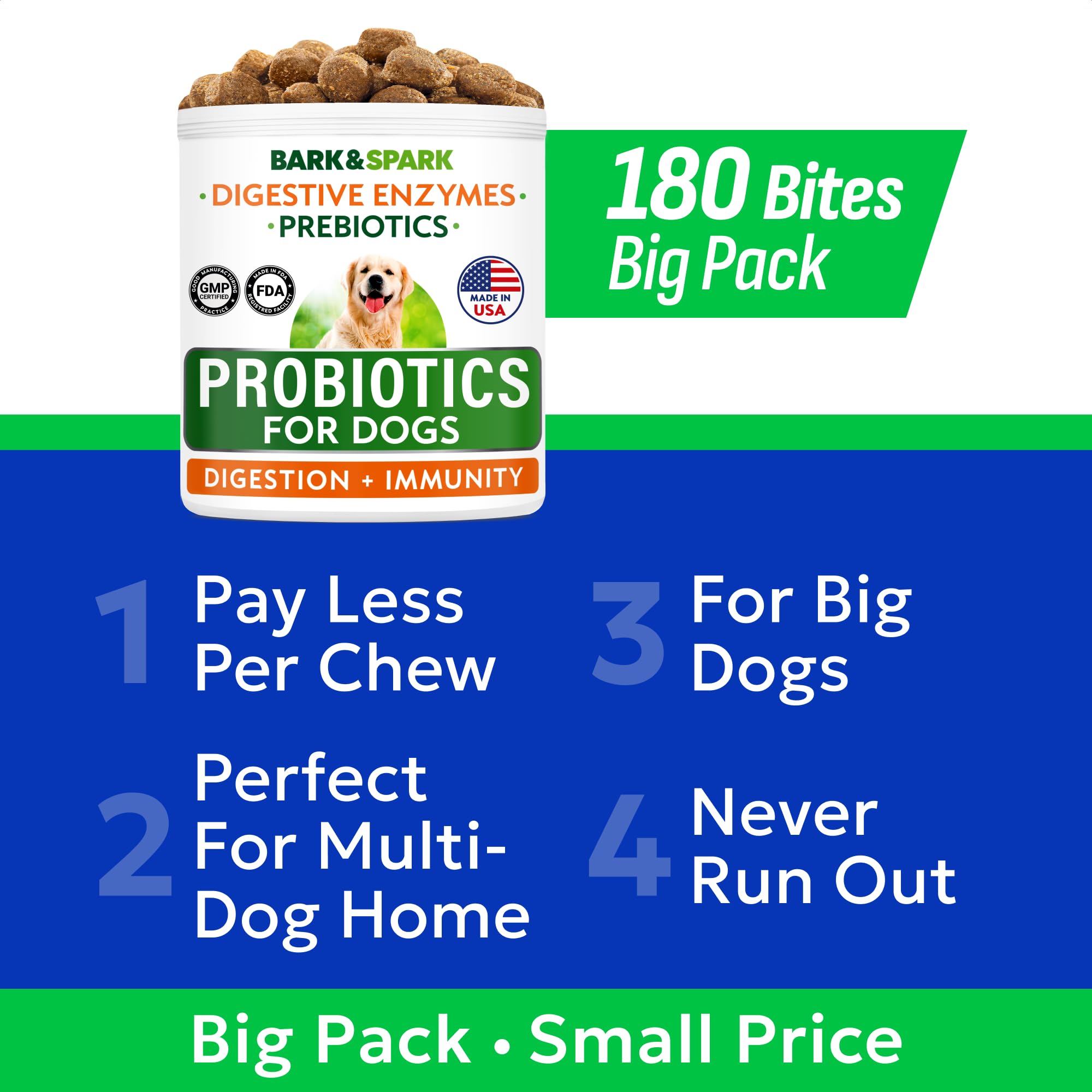 Bark&Spark chicken-flavor chews aiding skin health and digestion