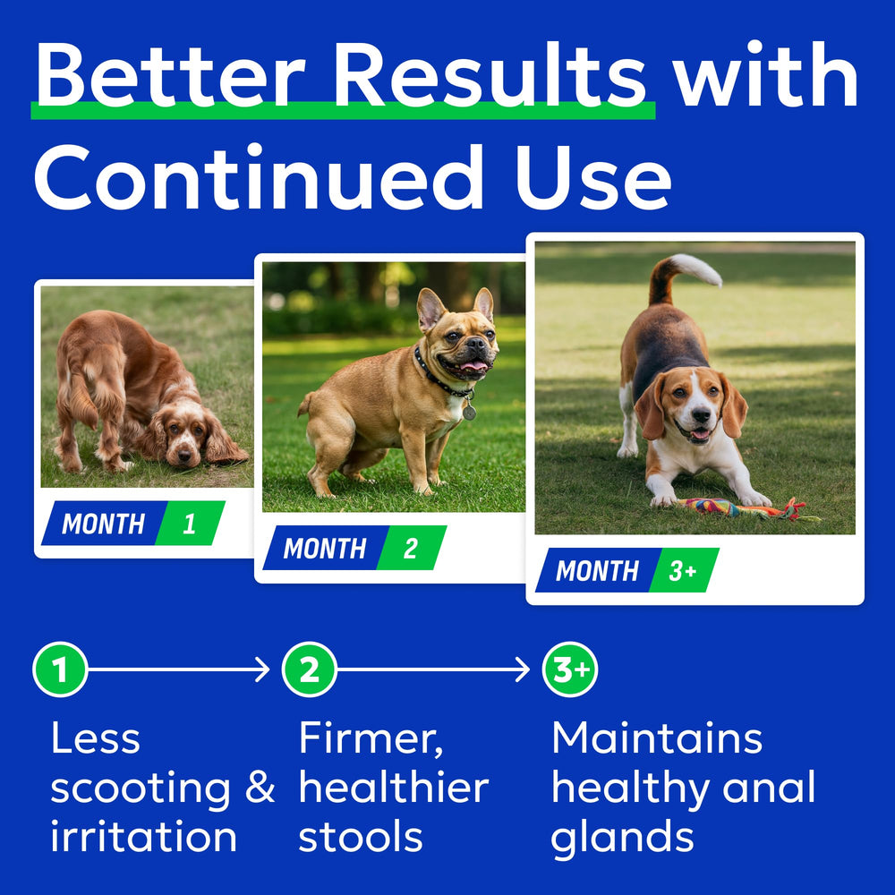 BARK&SPARK soft chews promote comfortable digestion and reduced scooting.