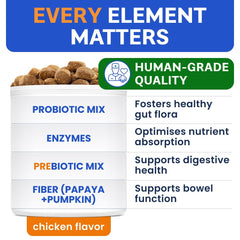 BARK&SPARK digestive health enzyme blend highlights gut support for dogs