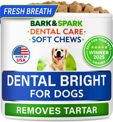 BARK&SPARK packaging showing the dog teeth chew for daily oral care
