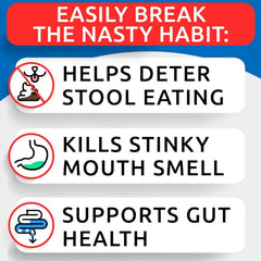 BARK&SPARK No Poo Chews closeup reveals chewy texture for easy daily dosing