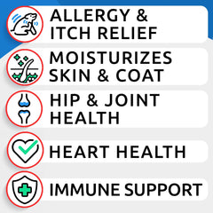 BARK&SPARK Omega-3 chews for dogs support coat shine and flexible joints.