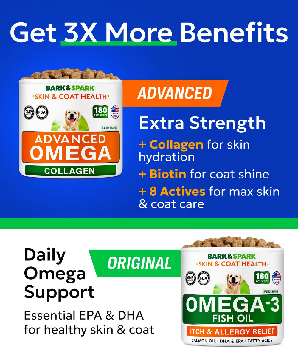 BARK&SPARK omega-3 collagen chews close-up showing tasty texture for easy feeding.