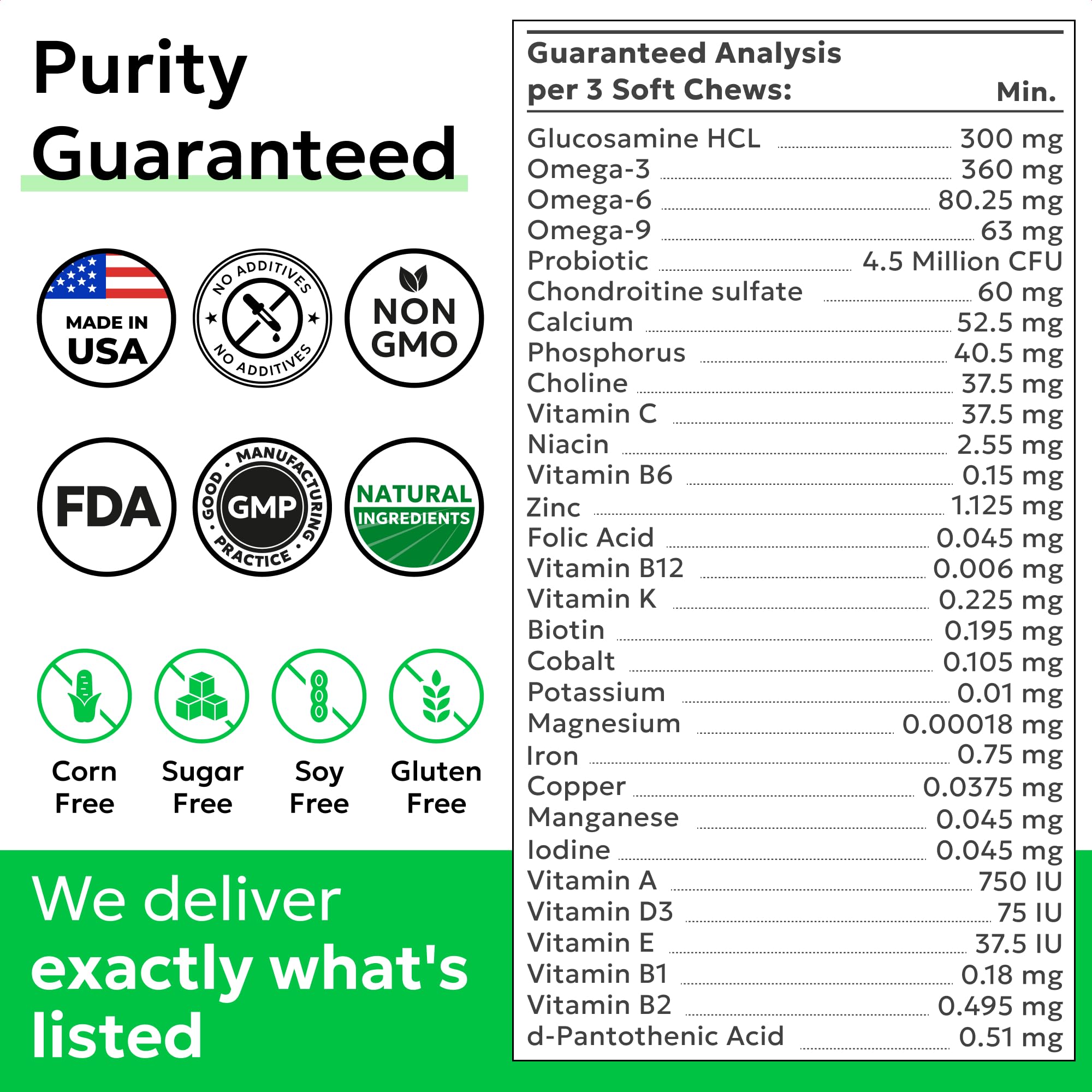 BARK&SPARK omega-3 probiotics visual—skin and coat balance with gut-friendly enzymes.