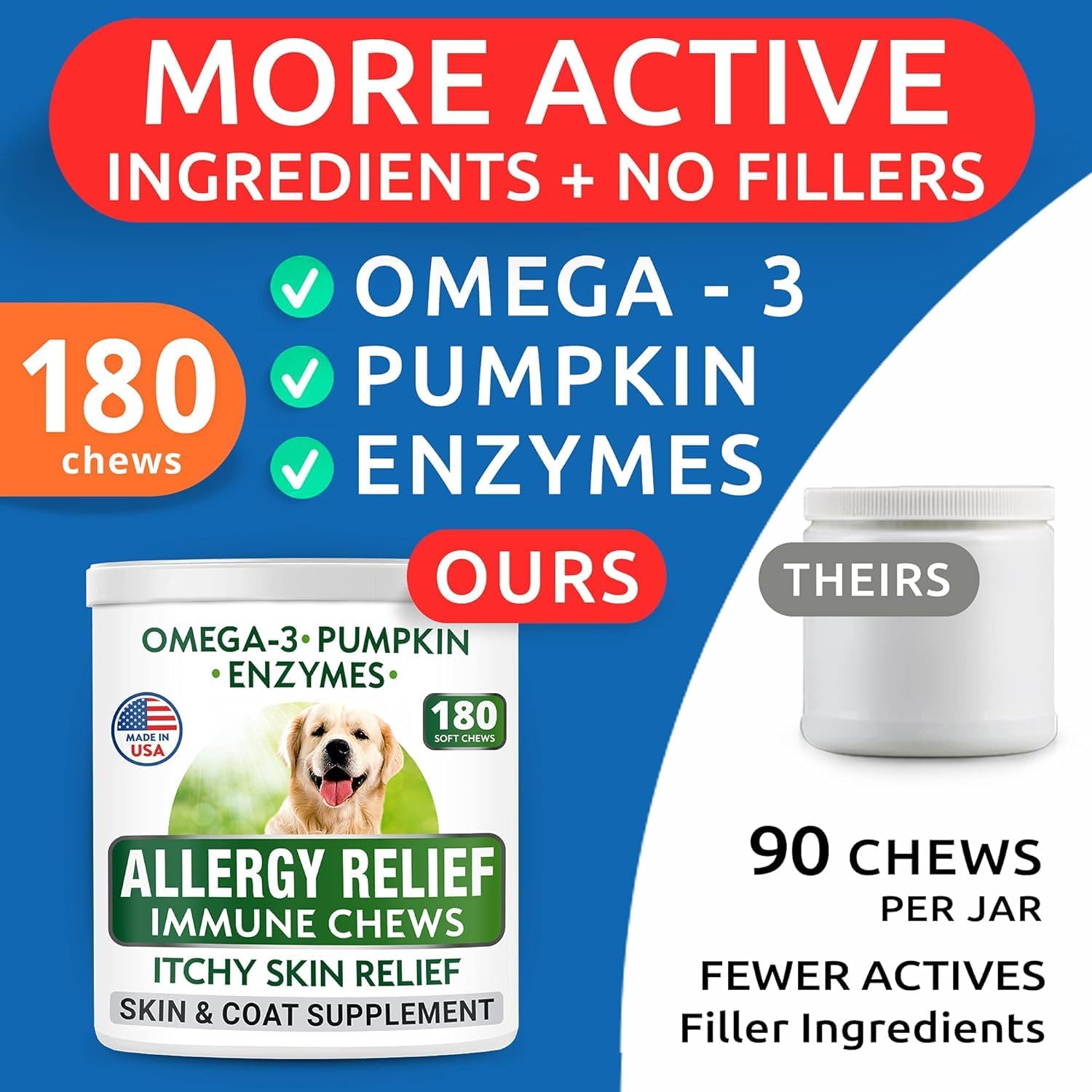 BARK&SPARK omega-3 quercetin bromelain blend label for immune support.