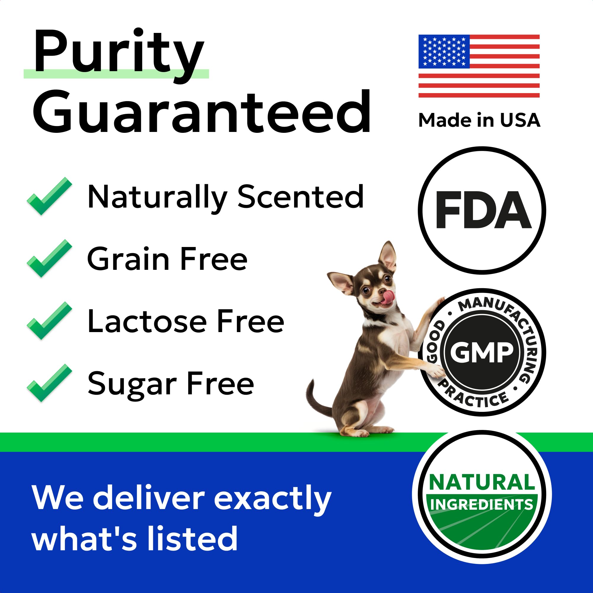 Made in USA label on BARK&SPARK pumpkin powder jar