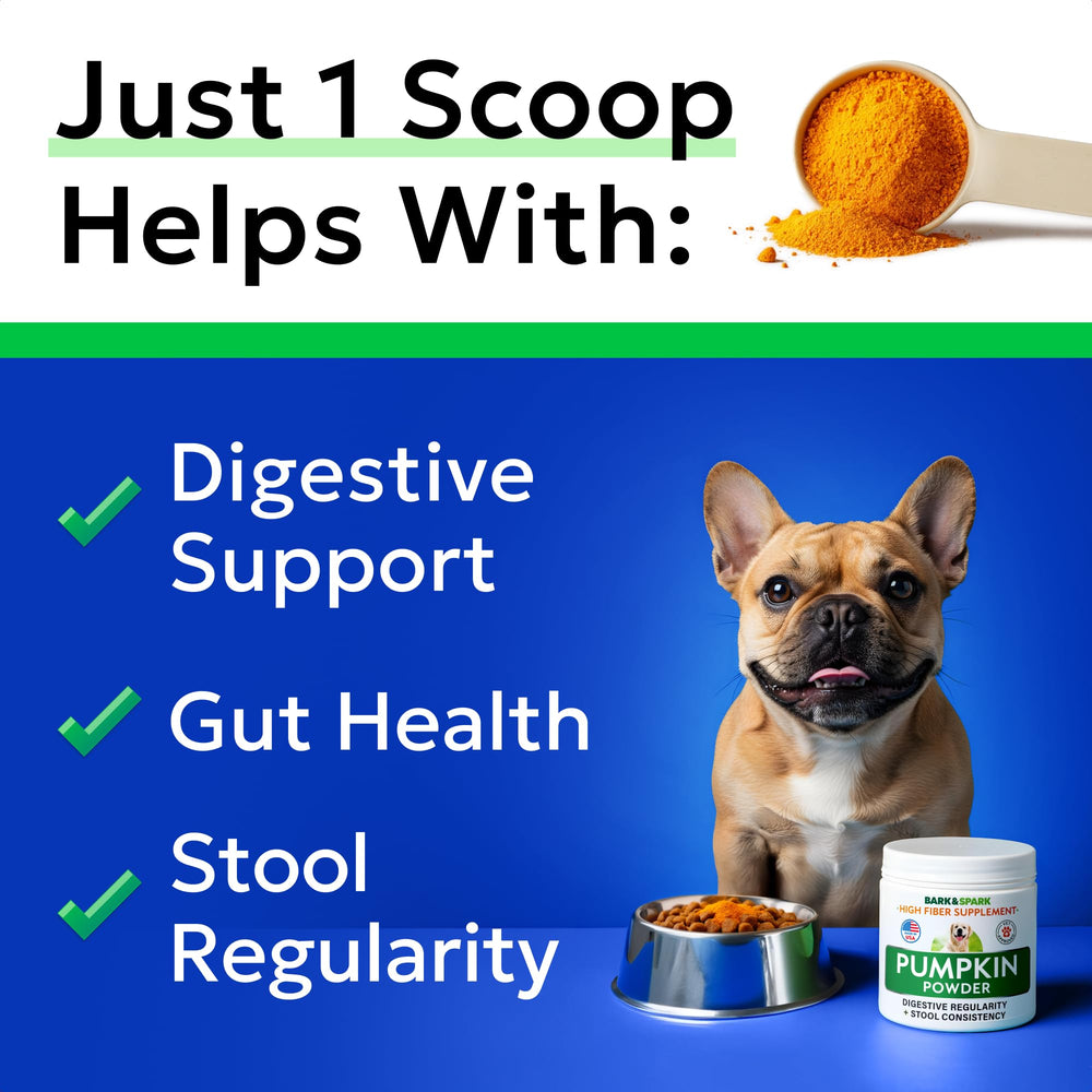 BARK&SPARK Pumpkin Powder scoop for easy serving