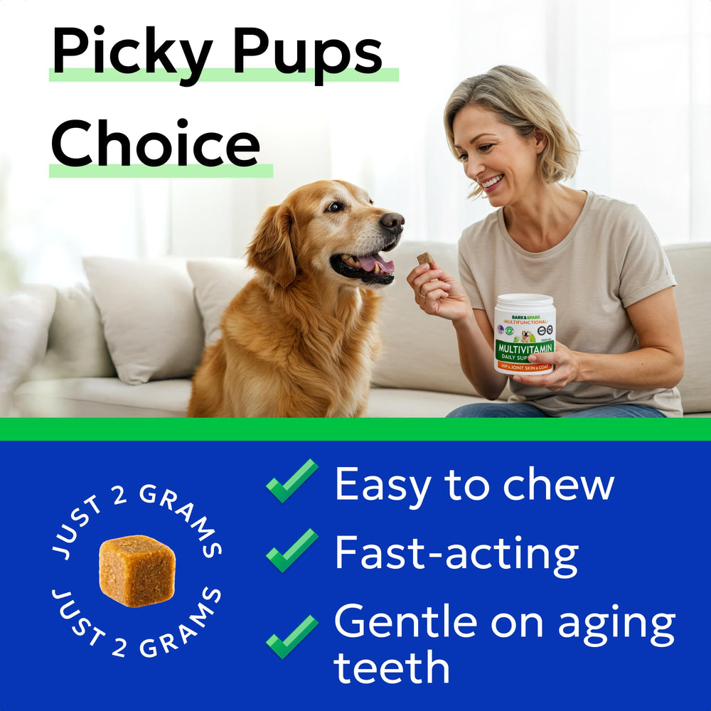 BARK&SPARK skin and coat glow image—may promote a healthy, shiny coat.