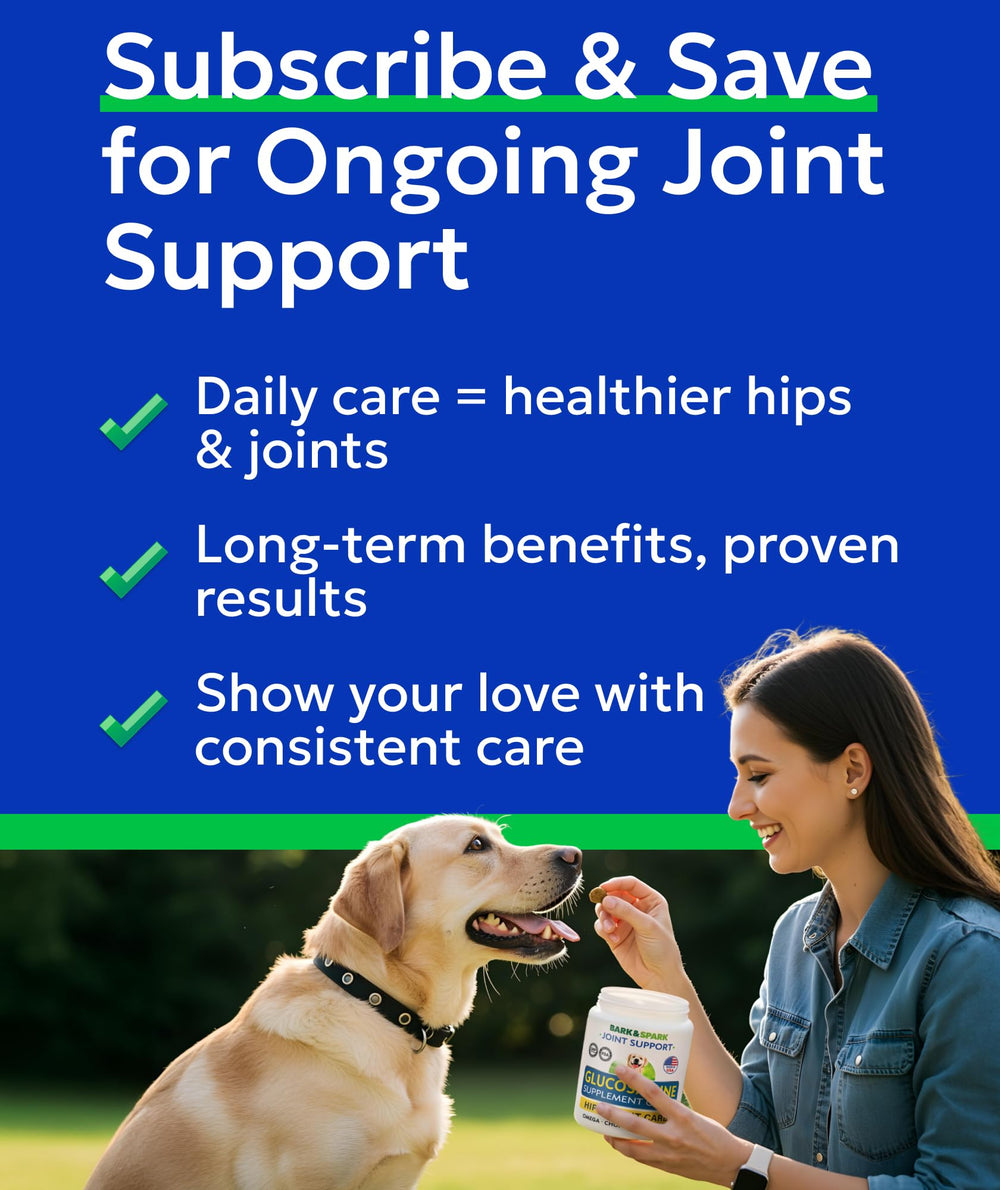 BARK&SPARK tasty chewable treat dogs love for joint care.