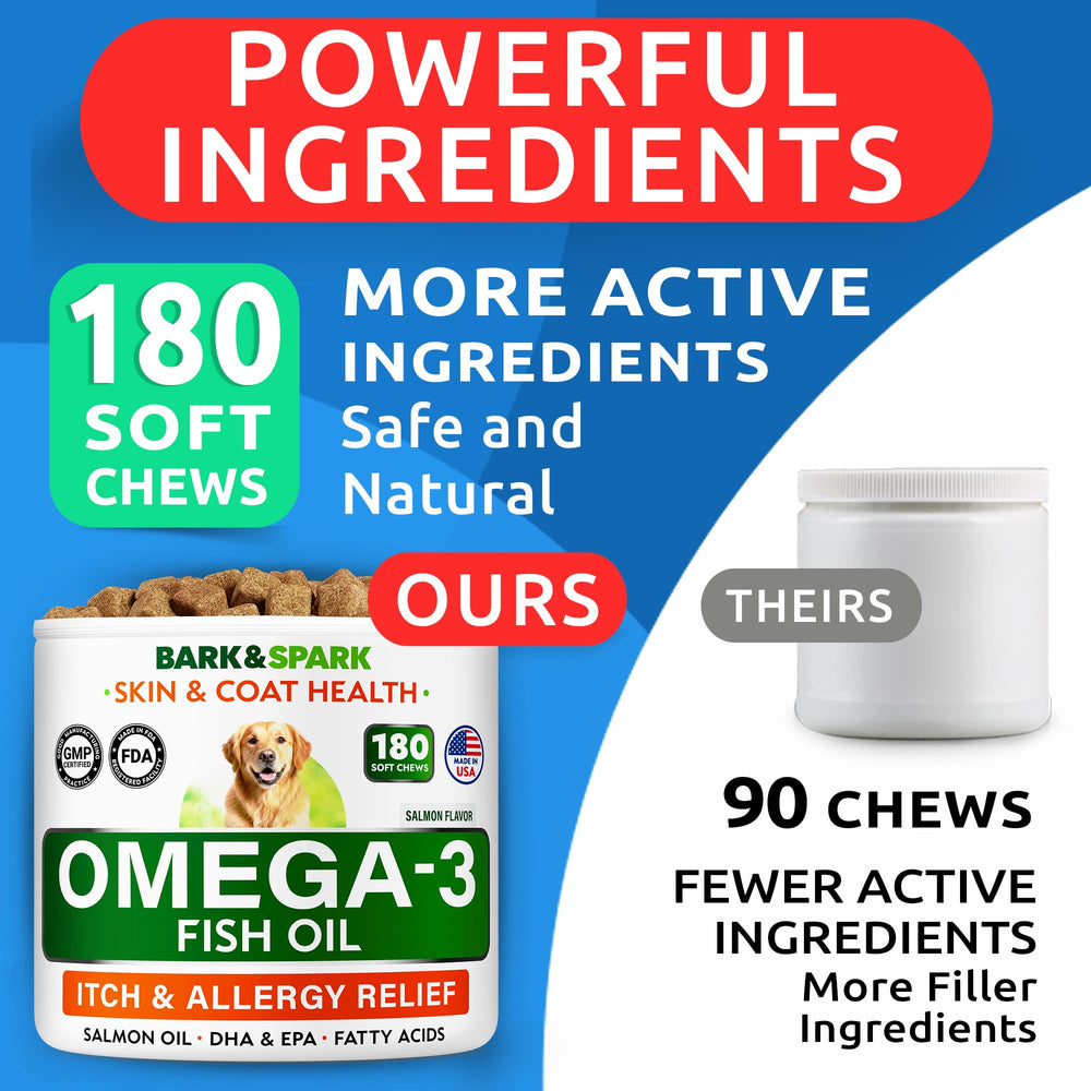 BARK&SPARK Omega 3 made in USA with human-grade ingredients
