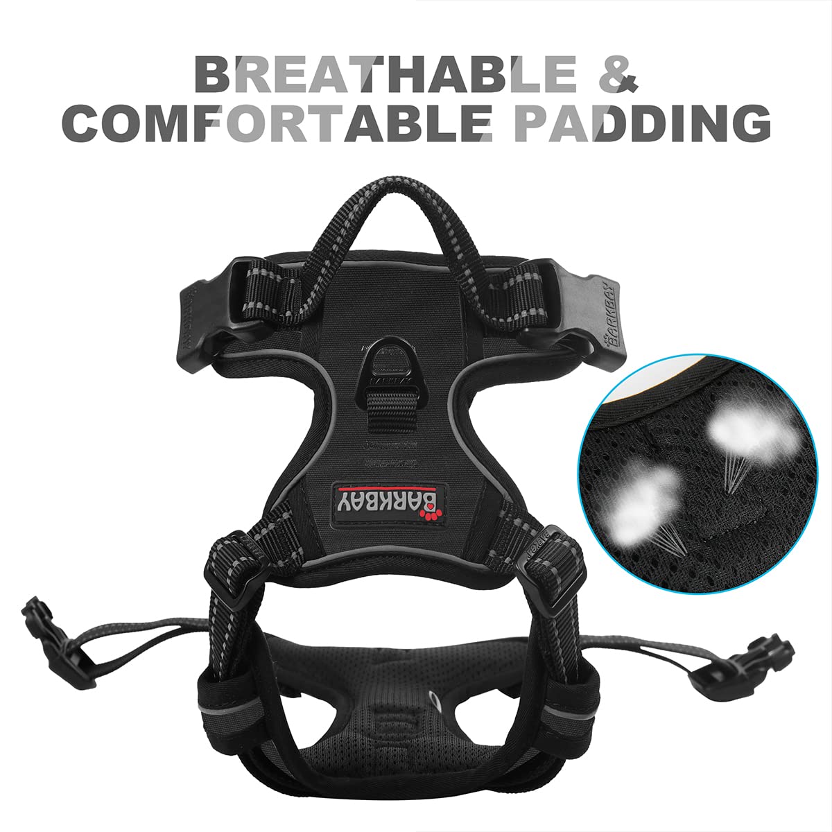 BARKBAY four-point adjustment helps achieve near-custom fit