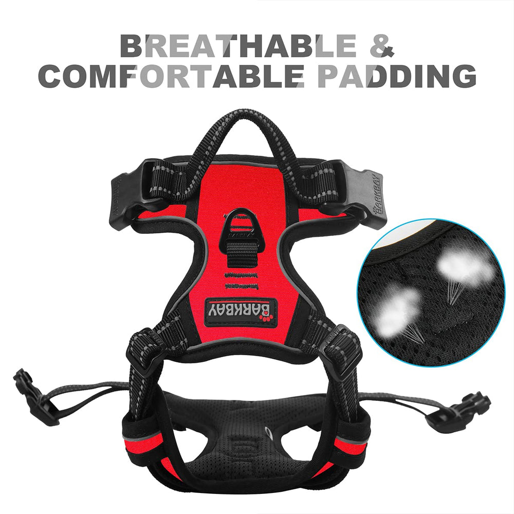 BARKBAY 4-point adjustability helps achieve a near-custom fit for large dogs.