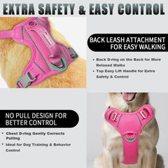BARKBAY Anti-Chafe Padding Harness reduces rubbing for longer, comfortable wear.