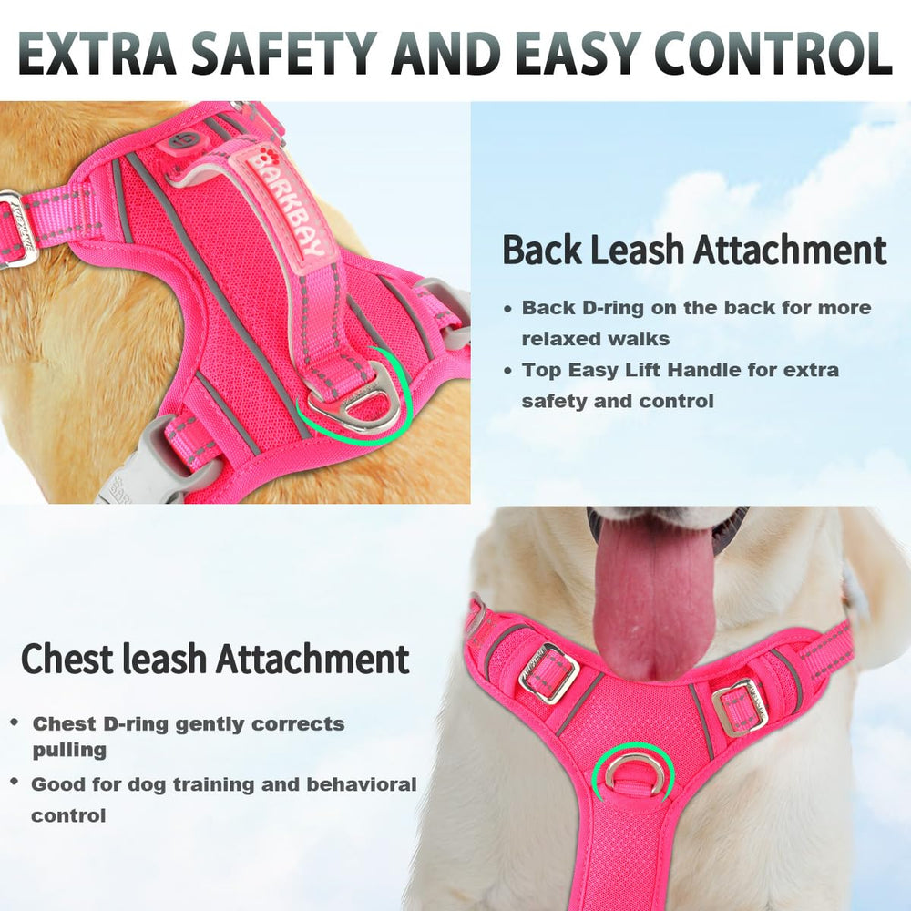 BARKBAY anti-chafe padding minimizes rubbing during long training sessions.