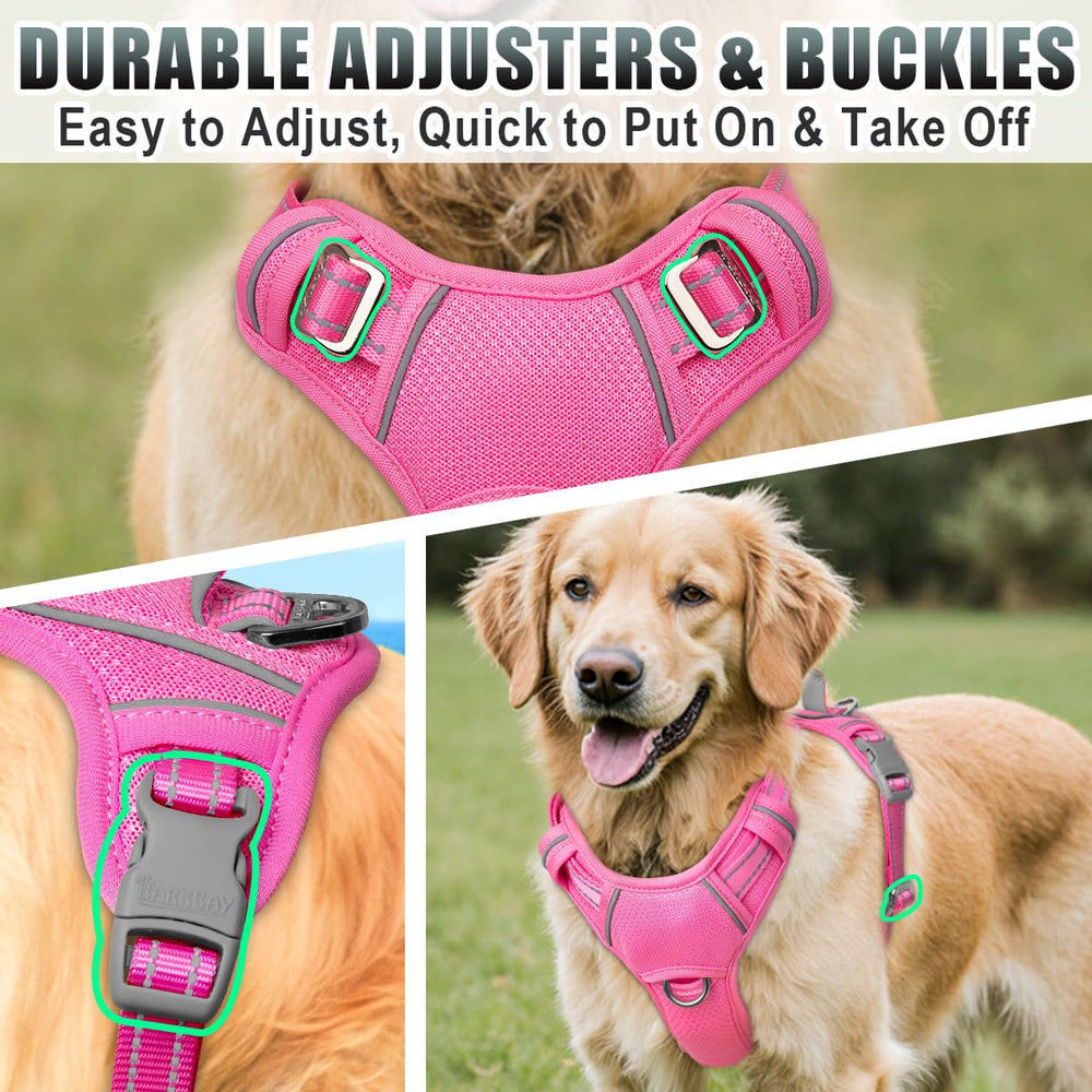 BARKBAY back D-ring offers casual leash versatility.
