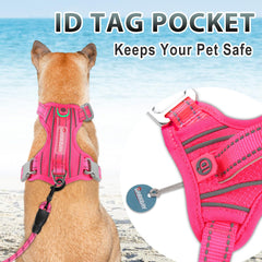 BARKBAY breathable mesh keeps your dog cool and comfortable on strolls.