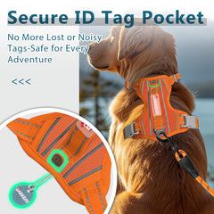 BARKBAY ID Tag Pocket keeps essential contact info within reach.